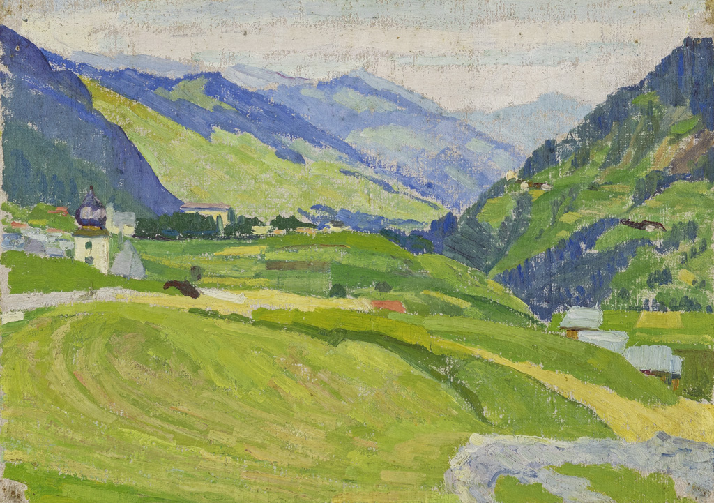 Sigismund Righini: Disentis, 9.9.1909, Öl auf Leinwand, Inv.Nr. SR 210. Foto: Reto Pedrini © Stiftung Righini-Fries, Zürich