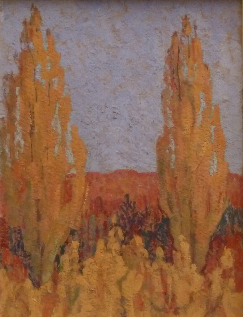 Sigismund Righini: Ohne Titel [Herbst], um 1906, Öl auf Karton, Inv.Nr. SR 43. © Stiftung Righini-Fries Zürich